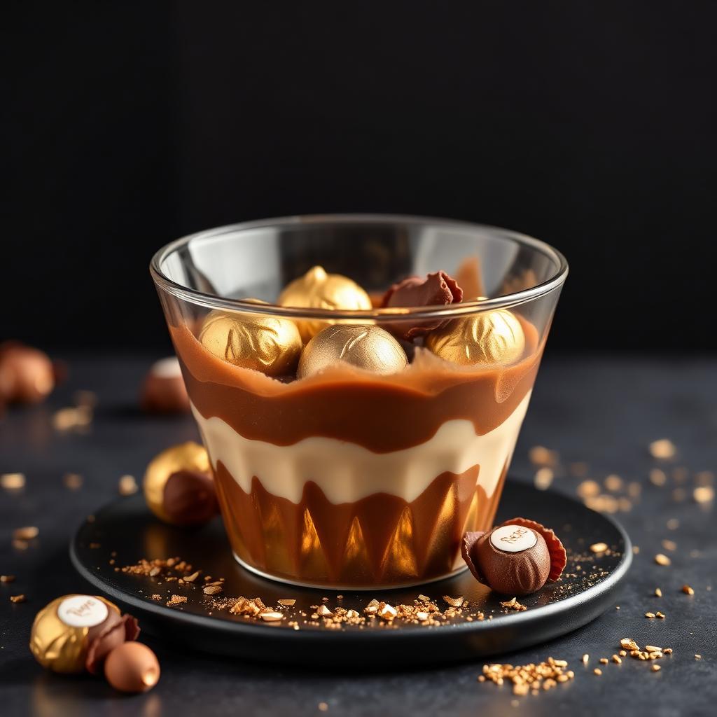 Postre en vaso Ferrero