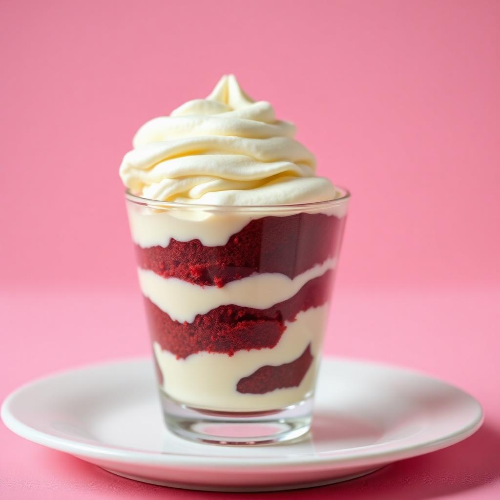 Red velvet en vaso